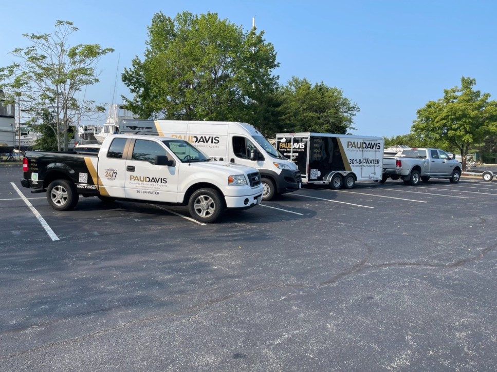 fire damage restoration team in California, MD